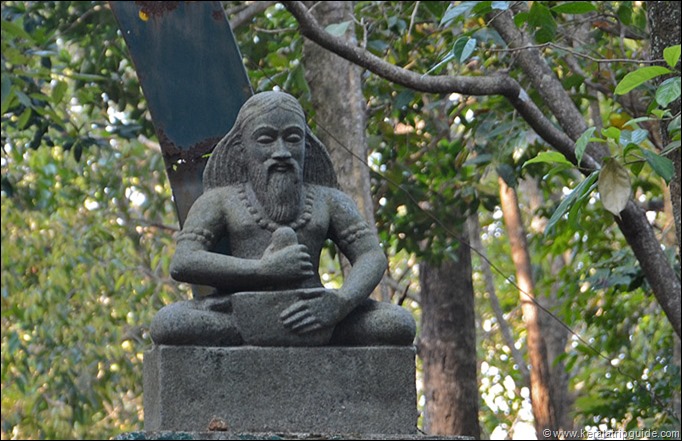 Agasthya Sage idol at Bonacaud forest station